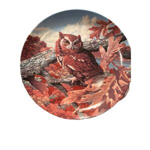 Edwin Knowles Stately Owls Plate The Eastern Screech Owl Jim Beaudoin
